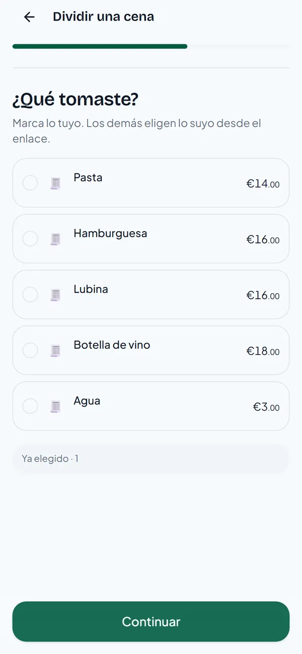 Qué tomaste, con pasta y agua marcadas